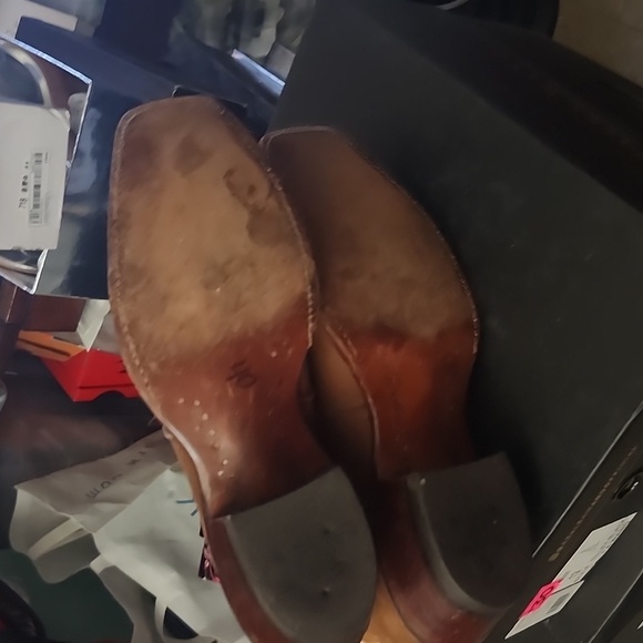 Brown and Pink Western Boots - Picture 6 of 8